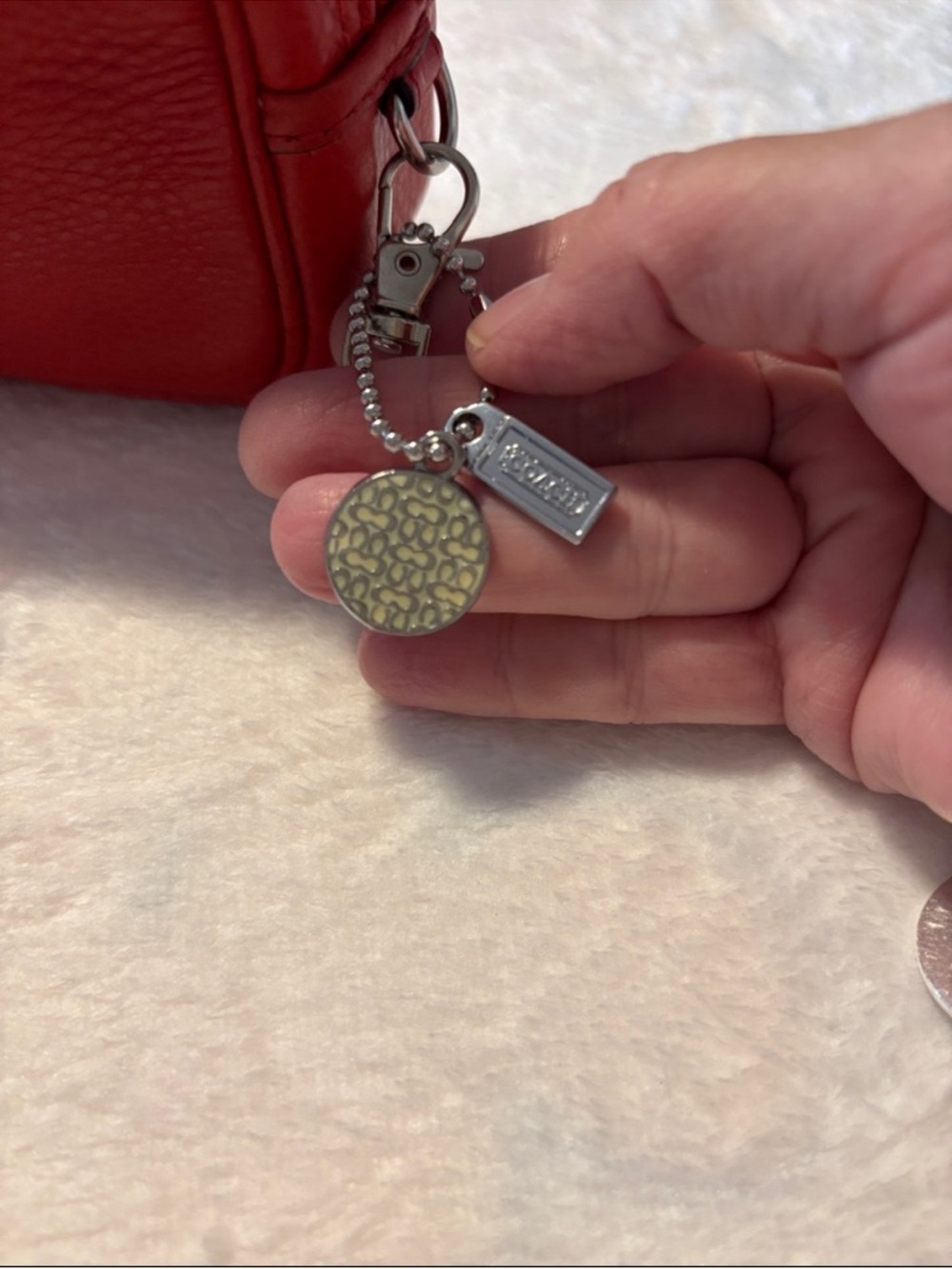 Coach Red Leather Wristlet - Picture 2 of 13